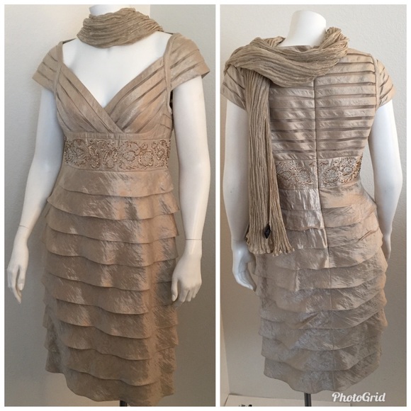 Adrianna Papell Dresses & Skirts - Adrianna Papell Occasions Layered Dress Size 8
